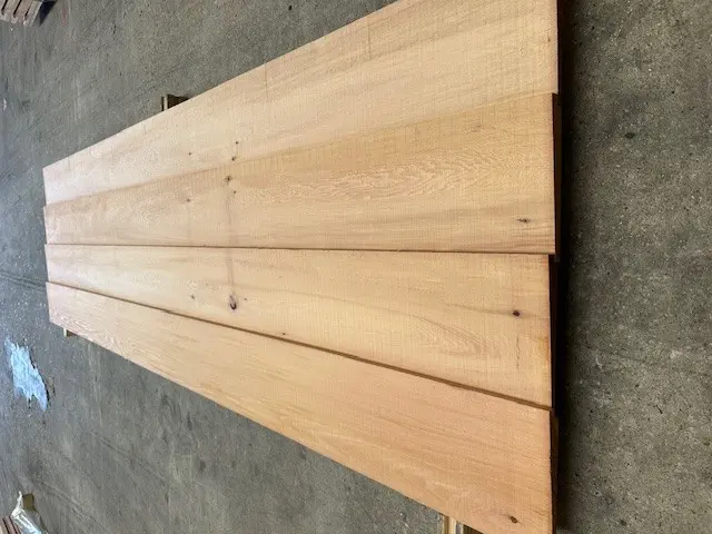 Western Red Cedar, No2 Clear & Better, KD Zweeds rabat, met zichtzijde fijn bezaagd