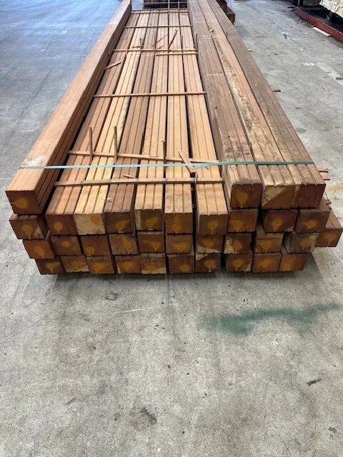 88x88mm hardhout tuinpaal